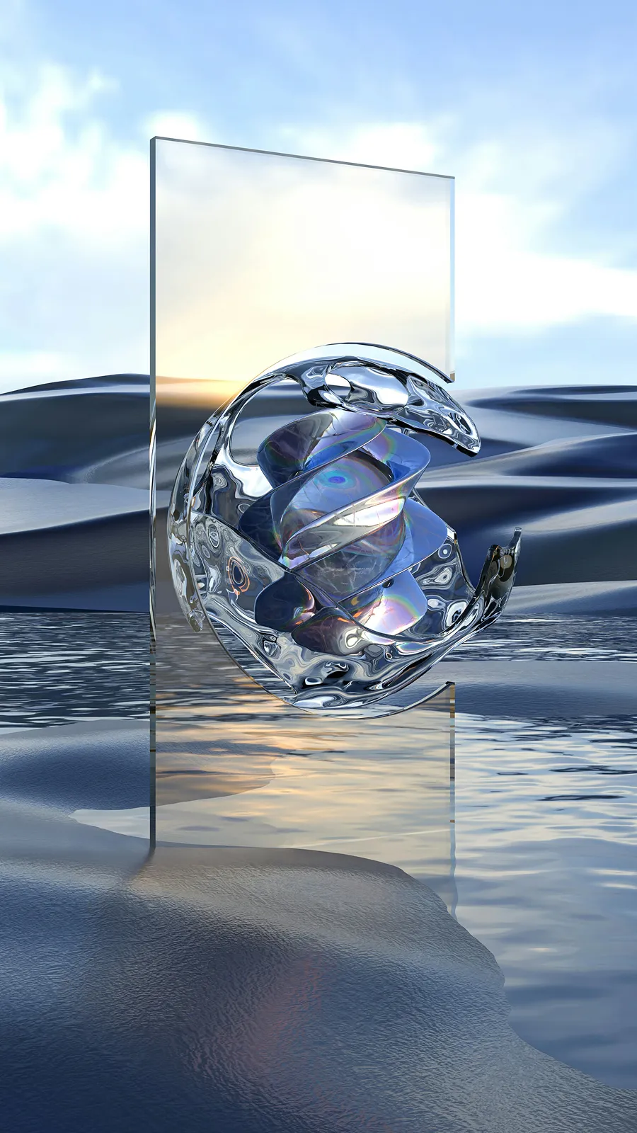 Glassmorphism wallpaper