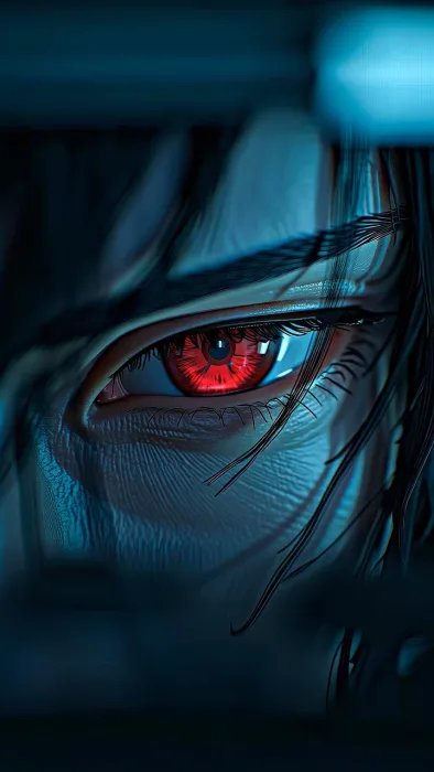 Sharingan Eye Crimson Glow 4K Live Wallpaper