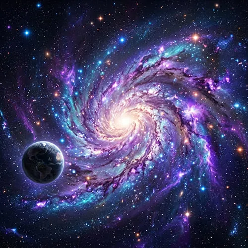 Space and Galaxy 4K mobile wallpaper